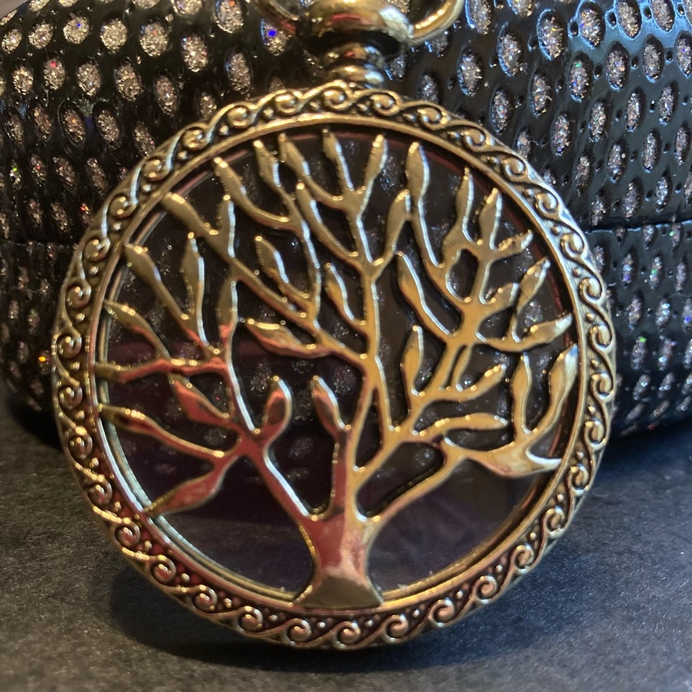 Tree of Life‎ Pendant Necklace w/Long Rope Chain